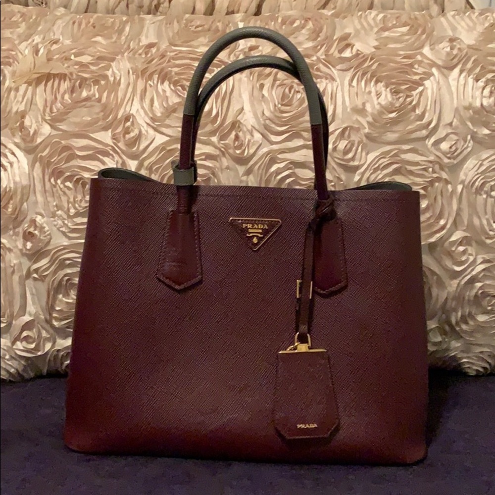 Prada Saffiano Double Tote